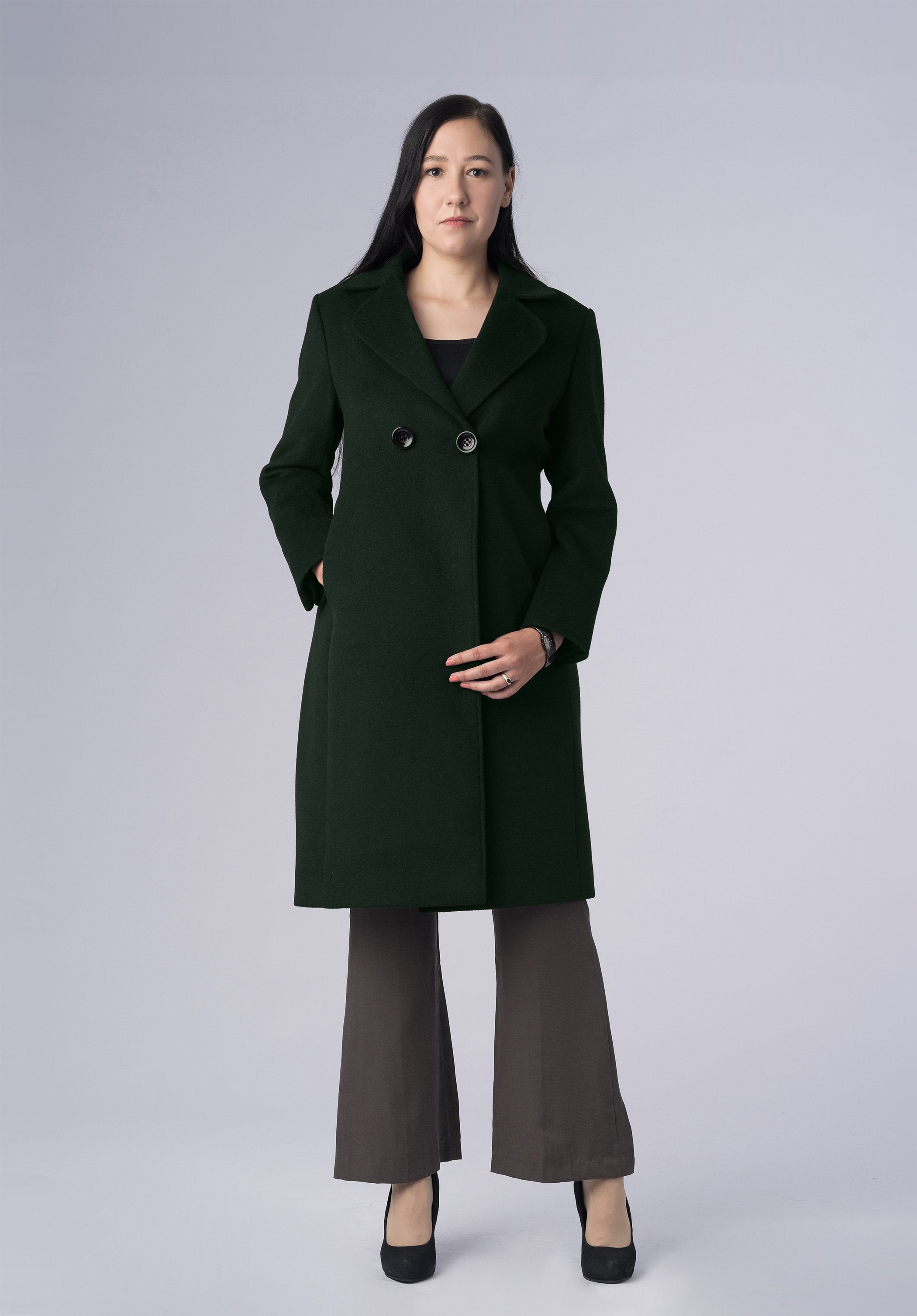 cashmere double breasted-coat