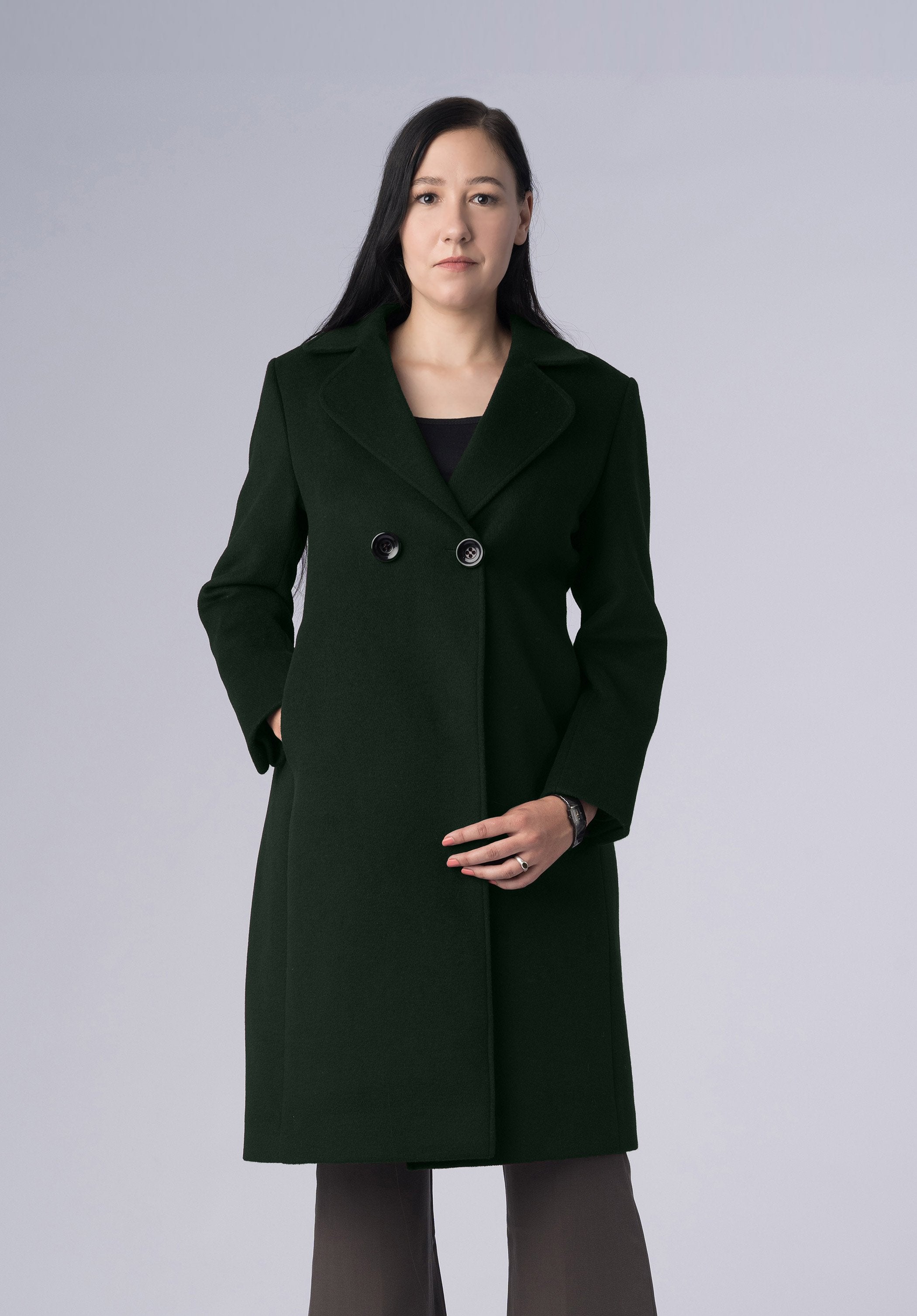 cashmere double breasted-coat