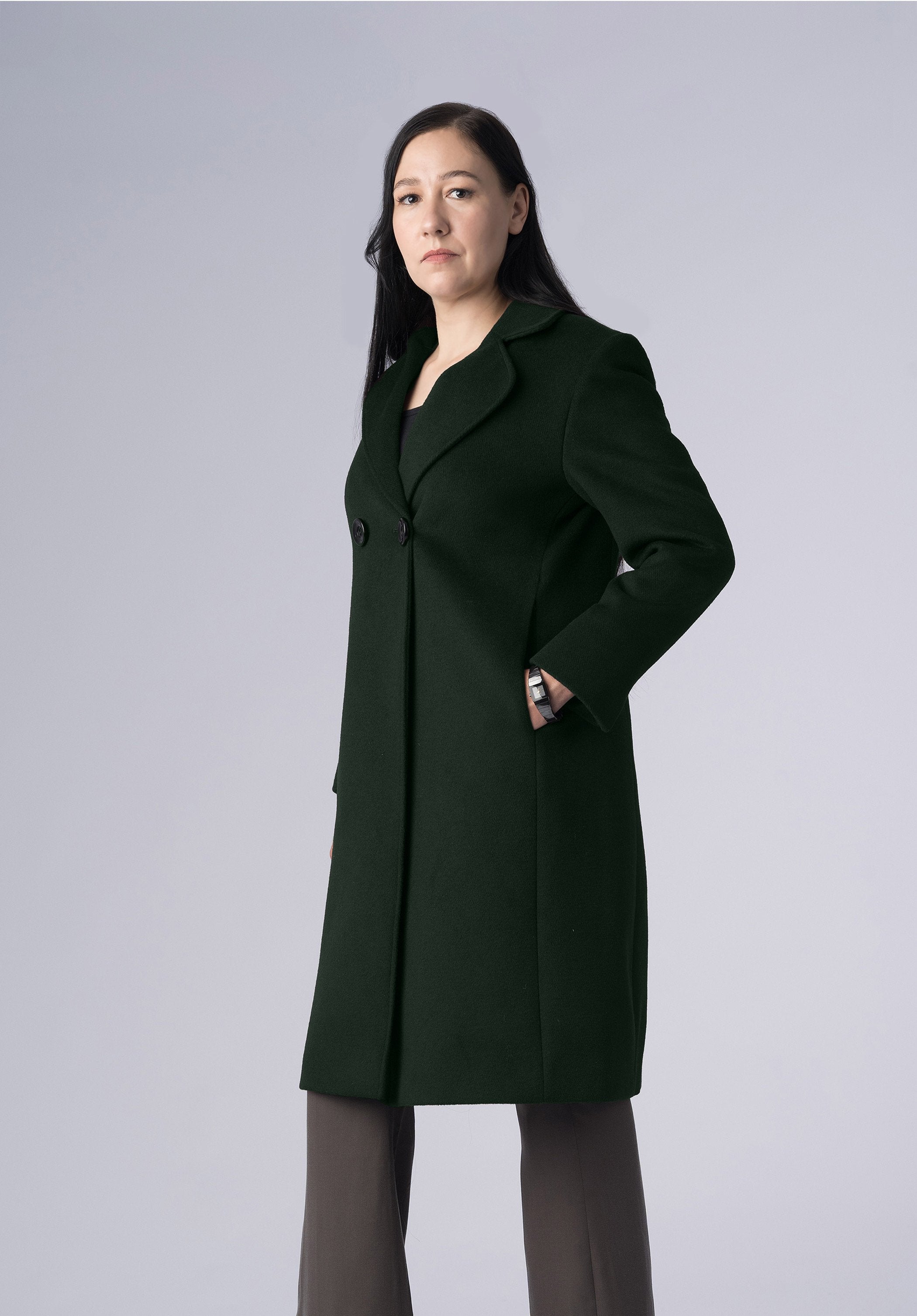 cashmere double breasted-coat