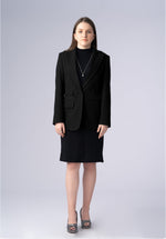 Load image into Gallery viewer, blue wool single breasted-blazer
