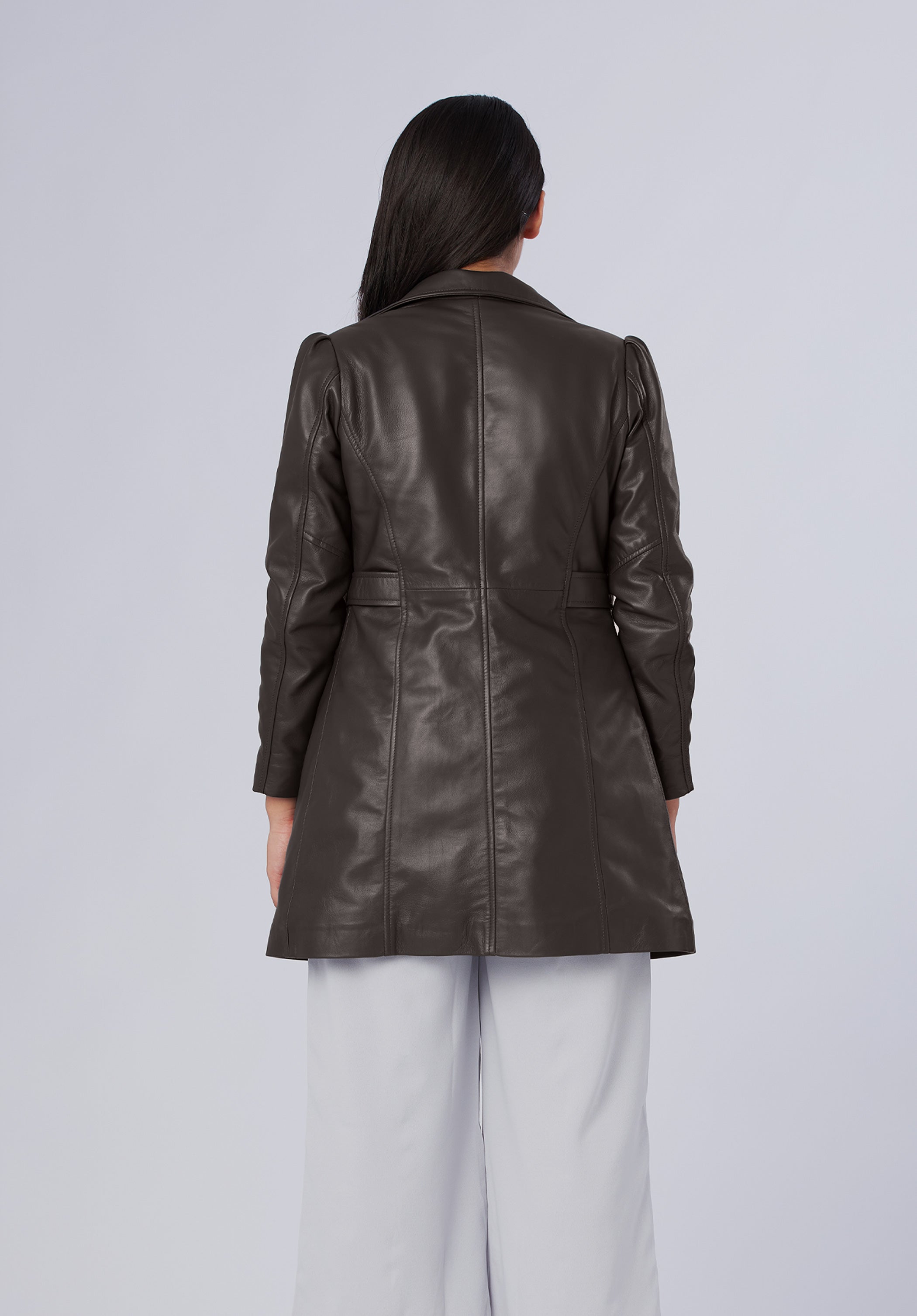 PUFF LEATHER JACKET