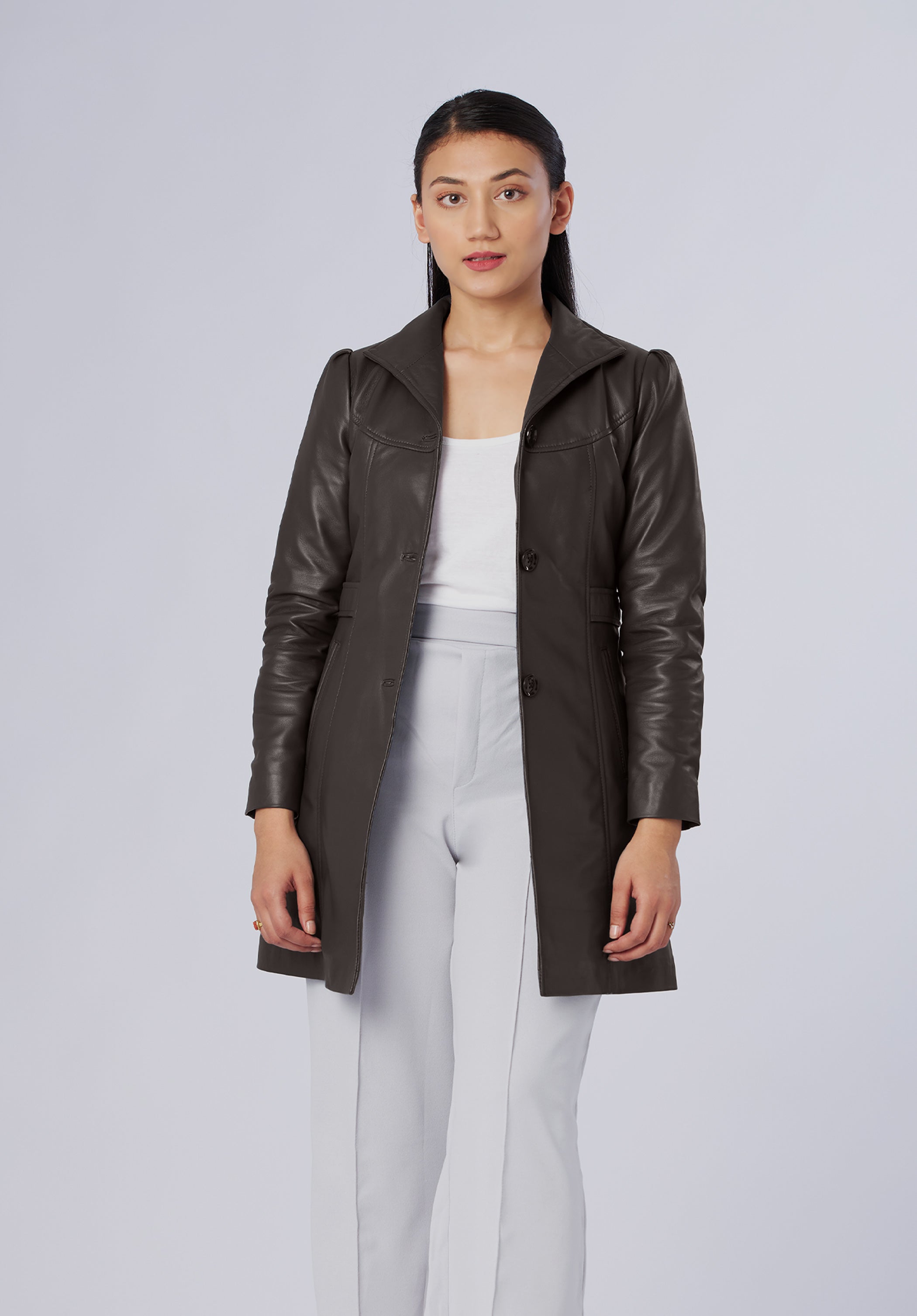 PUFF LEATHER JACKET